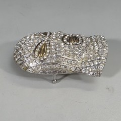 Goon Hip Hop Style Rhinestones Metal Fashion Gold Men&rsquo;s Belt Buckle