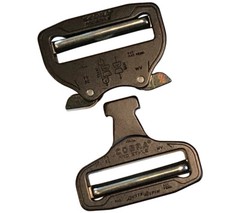 AustriAlpin 50mm Cobra Buckle Quick Release Dual Adjustable No Sew for Duty Belt