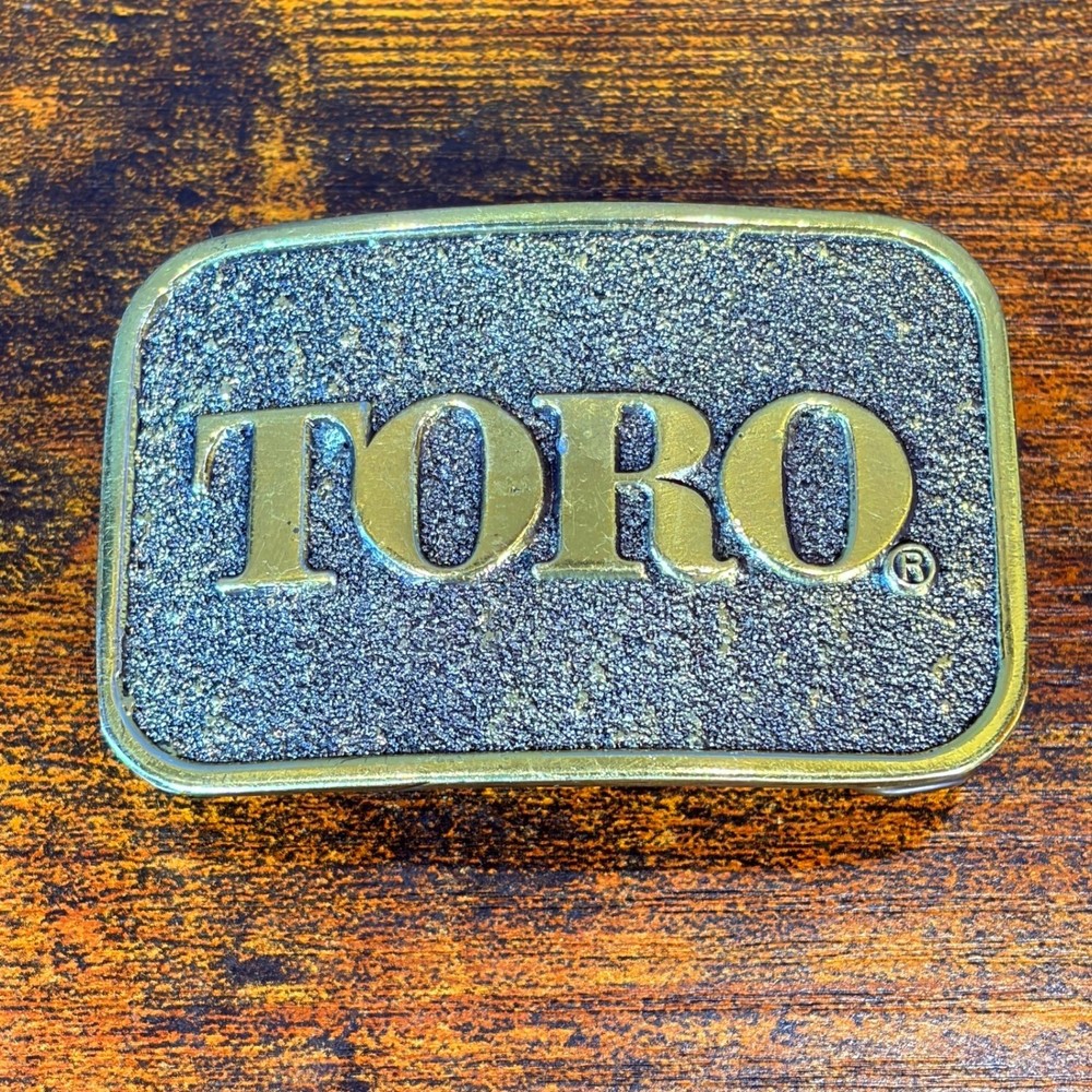 VTG Toro 70&rsquo;s Great American Buckle Co Brass Limited Edition Americana Farm USA