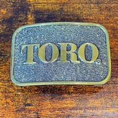 VTG Toro 70&rsquo;s Great American Buckle Co Brass Limited Edition Americana Farm USA