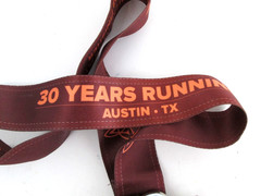 2022 Austin Half Marathon Belt Buckle w Lanyard Ribbon Running Texas Finisher