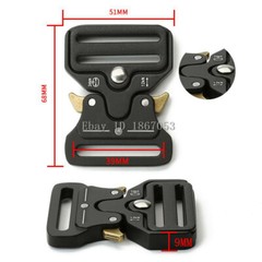32 38mm 43 50mm Tactical Belt Buckles Metal Quick Release Military Straps Girdle