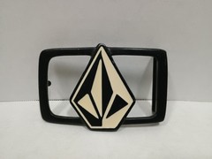 VOLCOM Belt Buckle Vintage Black And White Stone Liberation