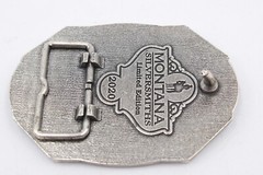 Pendleton Whisky Western Belt Buckle Let&rsquo;er Buck Montana Silversmiths 2020