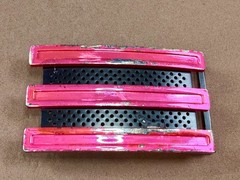 Adidas Golf 3 Stripe Pink & Black Color Trophy Award Style Used Belt Buckle