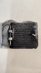 American Civil War 1861-1865 Pewter Metal Belt Buckle Century Company NEW