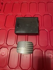 Cody James Belt Buckle Men&rsquo;s American Flag Patriotic Silver Western USA 4&Prime;x2.5&Prime;