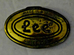 VTG, « LEE – MADE in the USA, Since 1950, » LOGO BELT BUCKLE, (1.25&Prime; x 2.25&Prime;)