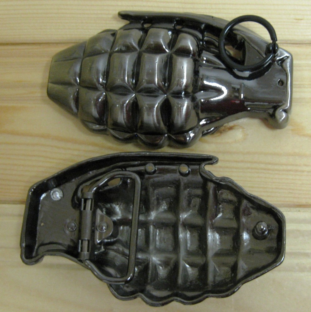 Weapon Grenade death belt buckle