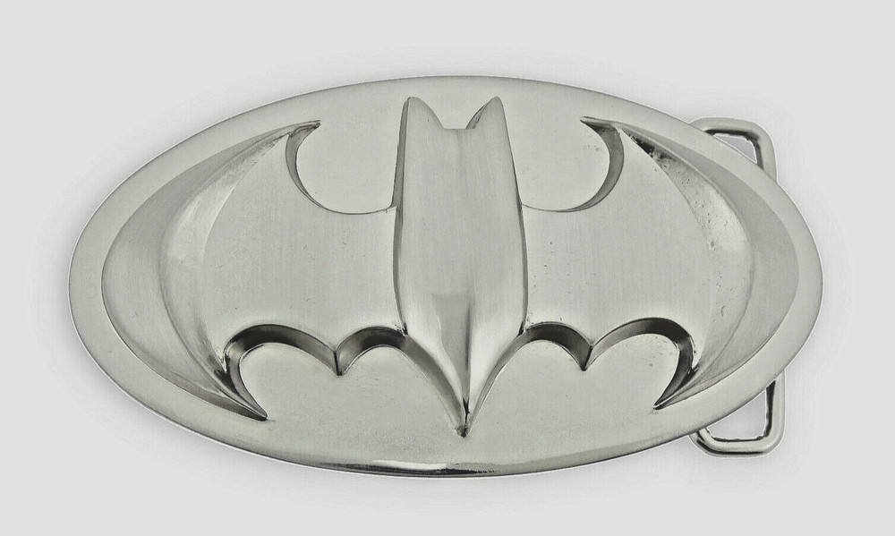 Batman Belt Buckle Comics Costume Original Cosplay Men Halloween 3D Silver Metal