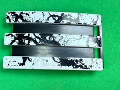 Adidas Golf 3 Stripe White & Black Ink Flash Color Trophy Award Belt Buckle