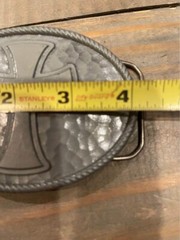 Great American Products Gray Colored Cross Belt Buckle