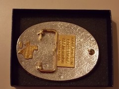 2002 Creative Castings #13226 Houston Gun Collectors Assn Belt Buckle