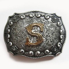 Vintage Style Western Cowboy Cowgirl Letter Belt Buckle also Stock In the US