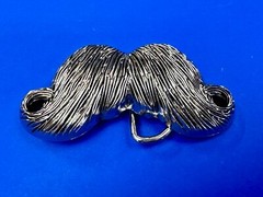 Mustache Novelty Psychobilly Rockabilly Biker Punk Heavy Figural Belt Buckle
