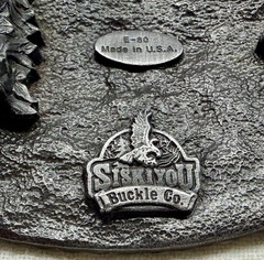 Belt Buckle – I love Country Music | Made by Siskiyou Buckle Co. 1988 Vintage