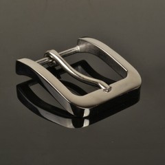 UK Men Stainless Steel Pin Buckle for Leather Belt Replacement Snap on 40mm New
