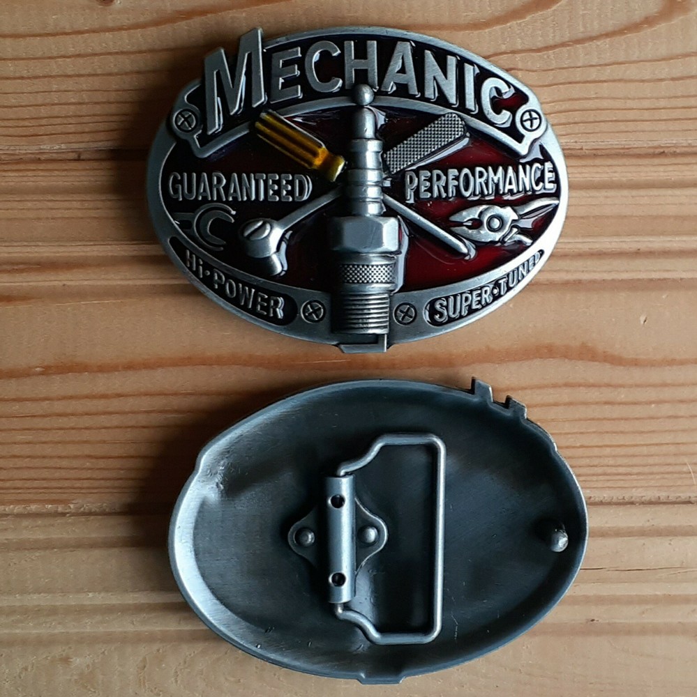 Mechanic work profession belt buckle