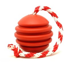 USA-K9 Stars And Stripes Ultra-Durable Reward Ball With Rope – Dog & Puppy