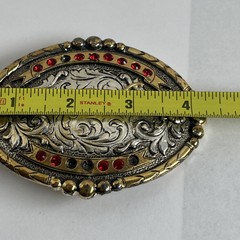 Wrangler Longhorn Silver Plated Pewter Belt Buckle
