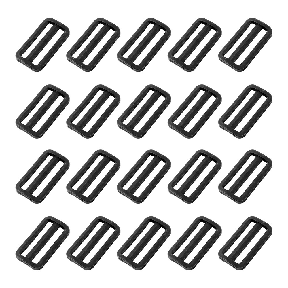 Bag Belt Glide Buckle (50mm/2&Prime;) 50Pcs, Plastic Adjustable Buckle Fasteners