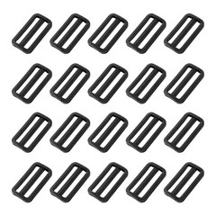 Bag Belt Glide Buckle (50mm/2&Prime;) 50Pcs, Plastic Adjustable Buckle Fasteners