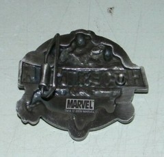 2009 MARVEL Comic HEROES VS VILLAINS Brass BELT BUCKLE Nickel Silver Color E.C.