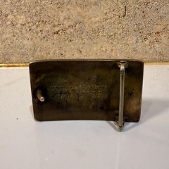 Mid Century Modern Kenneth Reid Buckle Dark Wood Thin Line Brass