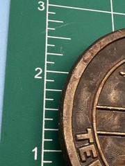 P.T.R.A. Port Terminal Railroad Logo Metal Belt Buckle Vintage Jimm Watson 1977
