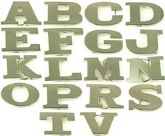 Alphabet Initial Metal Belt Buckles « A,B,C,D,E,F,G,J,K,L,M,N,O,P,R,S,T,V »