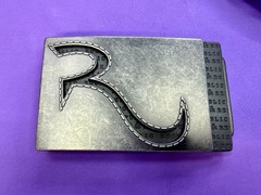 Rock & Republic R Logo America Jeans Brand Advertising Promotional Belt Buckle