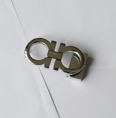 Salvatore Ferragamo Silver Gancini Belt Buckle – Fits Belt Width 1.38&Prime;