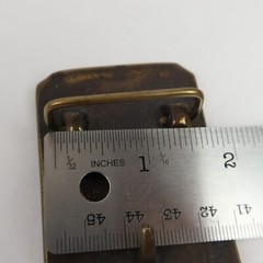 Vintage Nashville Tennessee Music City USA Belt Buckle Guitar Music Notes Brass