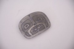 Vintage 80s Pacific Northwest Totem Art Beaver Belt Buckle