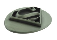 Vintage Superman Belt Buckle Men Gray Metal DC Comics Original Cosplay Halloween