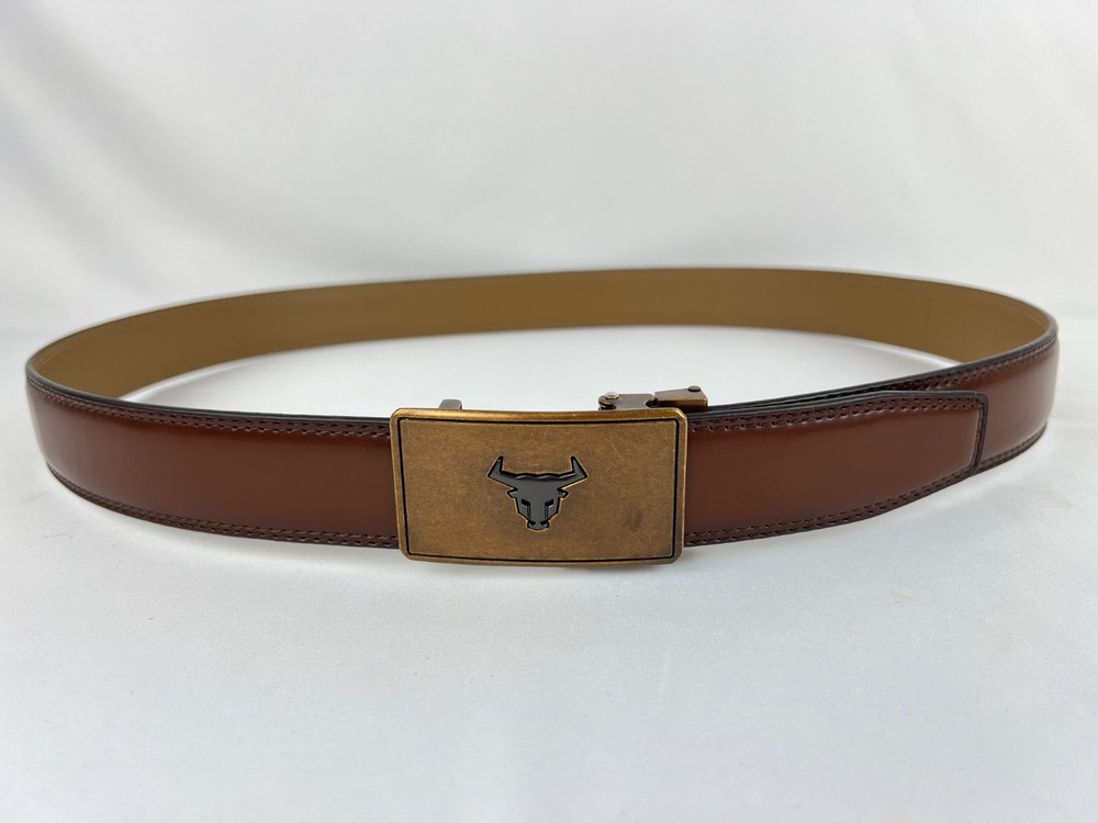 Chaoren Western Longhorn Bull Ratchet Belt Cowboy Rodeo Buckle Country Western