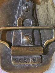 Vintage Oden NC Brass Belt Buckle BOB Personalized Raised NAME Hook Closure