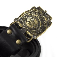 Brass belt buckle Glory to Ukraine! OUN, National Ukrainian OUN trident buckle