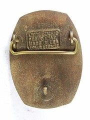 1970s-80s WMT World Mining Technology Belt Buckle By Dyna Buckle USA