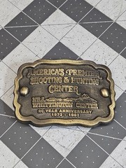 NRA Whittington Center Belt Buckle 20 Year Anniversary 1973-1993 USA Made