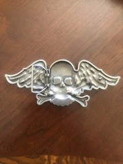 Big Skull Skeleton Wings Crossbones Scary Evil Metal Unisex Men’s Belt Buckle
