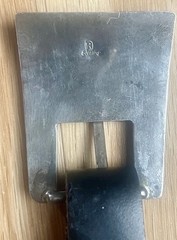 Vintage Navajo Raymond Delgarito Signed Multi-Stone Stamped Ranger Belt Buckle