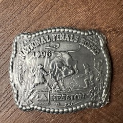 Vintage 1996 Hesston National Finals Rodeo (NFR) Belt Buckle Sealed
