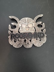 Rock Band Video Game Xbox Skull Metal Belt Buckle New Rock n Roll Rare Gothic