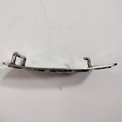 Belt Buckle Metal Running Horse Four Horseshoes Silver Tone 3.5&Prime; x 2(5/8) »
