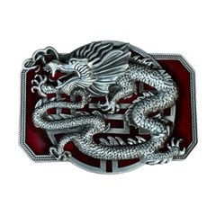 Chinese Relief Dragon Pattern Buckle Belt DIY Components Heavy Rock Buckle