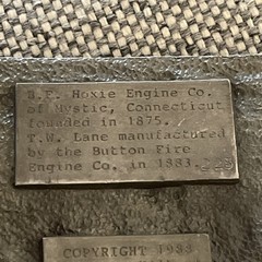 80S FIRE DEPARTMENT FIREFIGHTER TRUCK ENGINE BELT BUCKLE mystic Connecticut