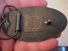 VINTAGE UNITED STATES ARMY BELT BUCKLE – ENLISTING VERY HEAVY -SOLID BRASS – GW5