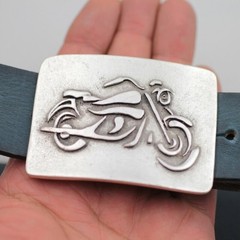 Motorcycle Belt Buckle Metal Vintage Style Western Outdoor