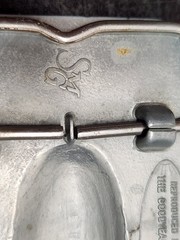 Goodyear Belt Buckle Blimp Zeppelin Silver Tone 1974 Vintage